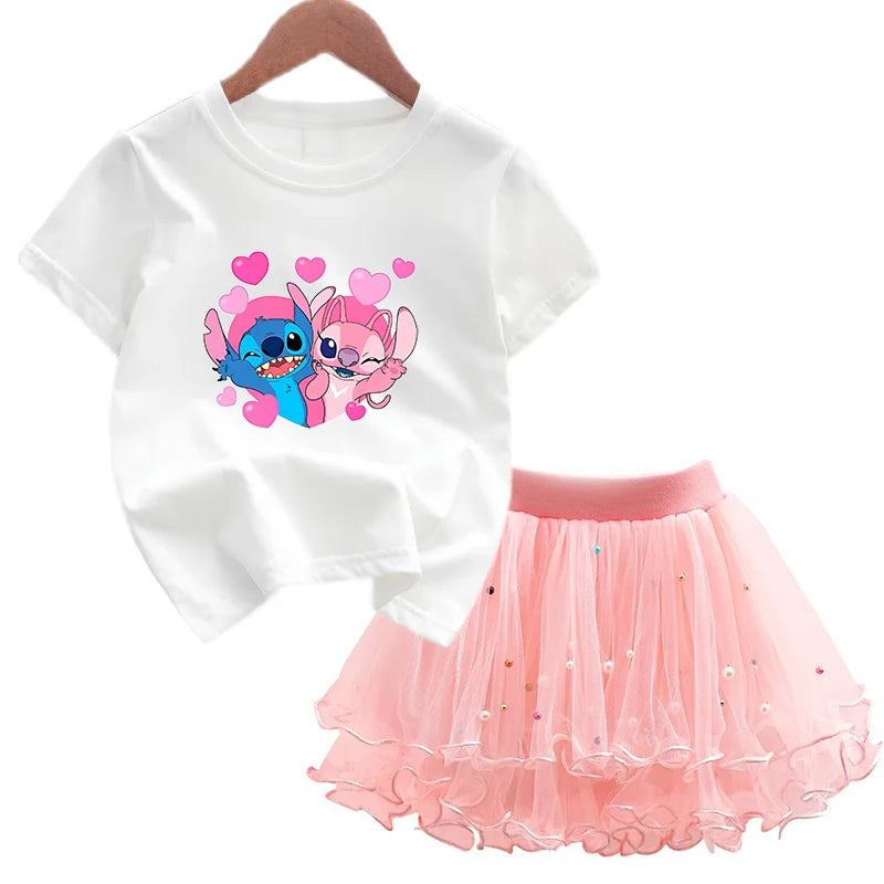 Mädchen-Disney-Set 2025: Lilo & Stitch Tutu-Kollektion - Licensed Character Collection