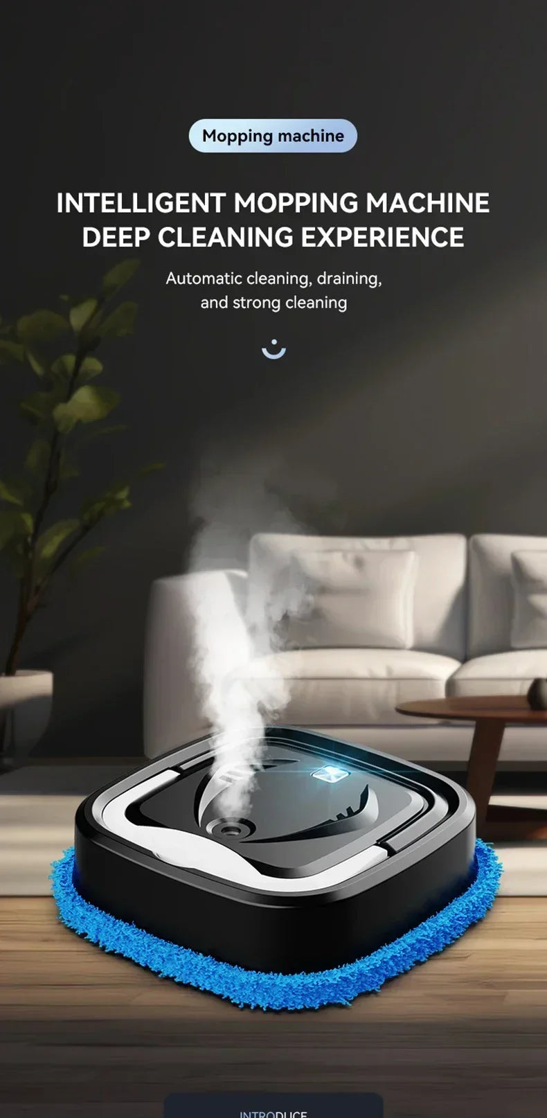Household Electric Vacuum Cleaner Wireless Sweeping Robot Rotating Strong Cleaning Humidification Spray Dry and Wet Sweeping