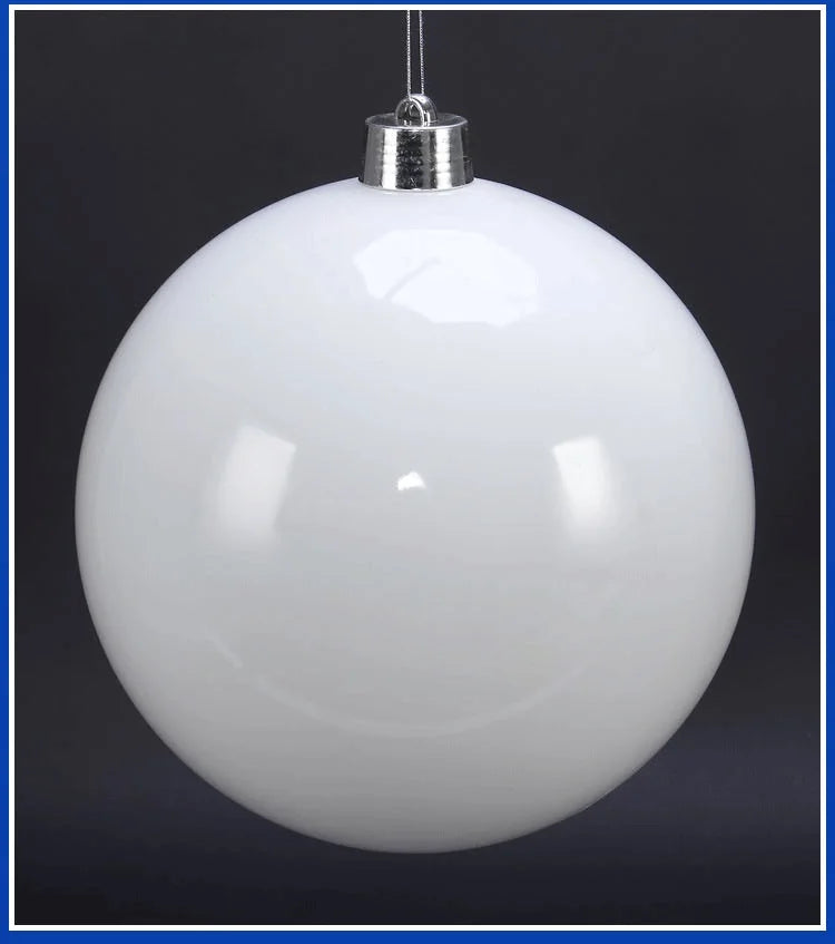 Pearlescent Kugel Glänzende Christbaumkugel - Durchmesser 12-25 cm Kunststoff