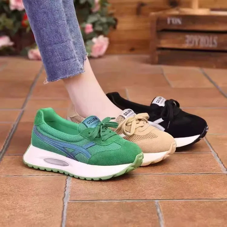 Women Sneakers 2025 New Breathable Loafers Lace Up Outdoor Large Size Office Women Lightweight Walking Shoes for Women Shoes