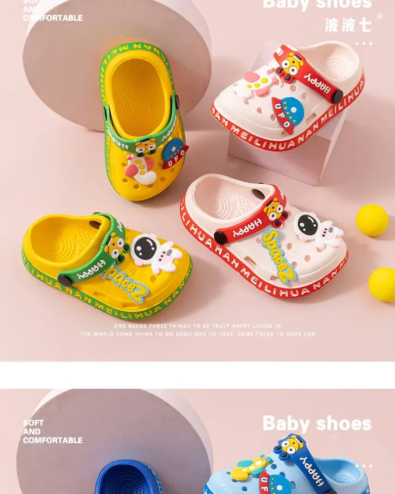 ZYCZWLCN Kinder Sandalen Cartoon Rutschfest - Gr.10-11 PVC