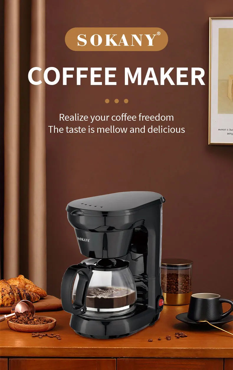 Sokany Espressomaschine Ein Klick Start - 5 Tassen 110220V