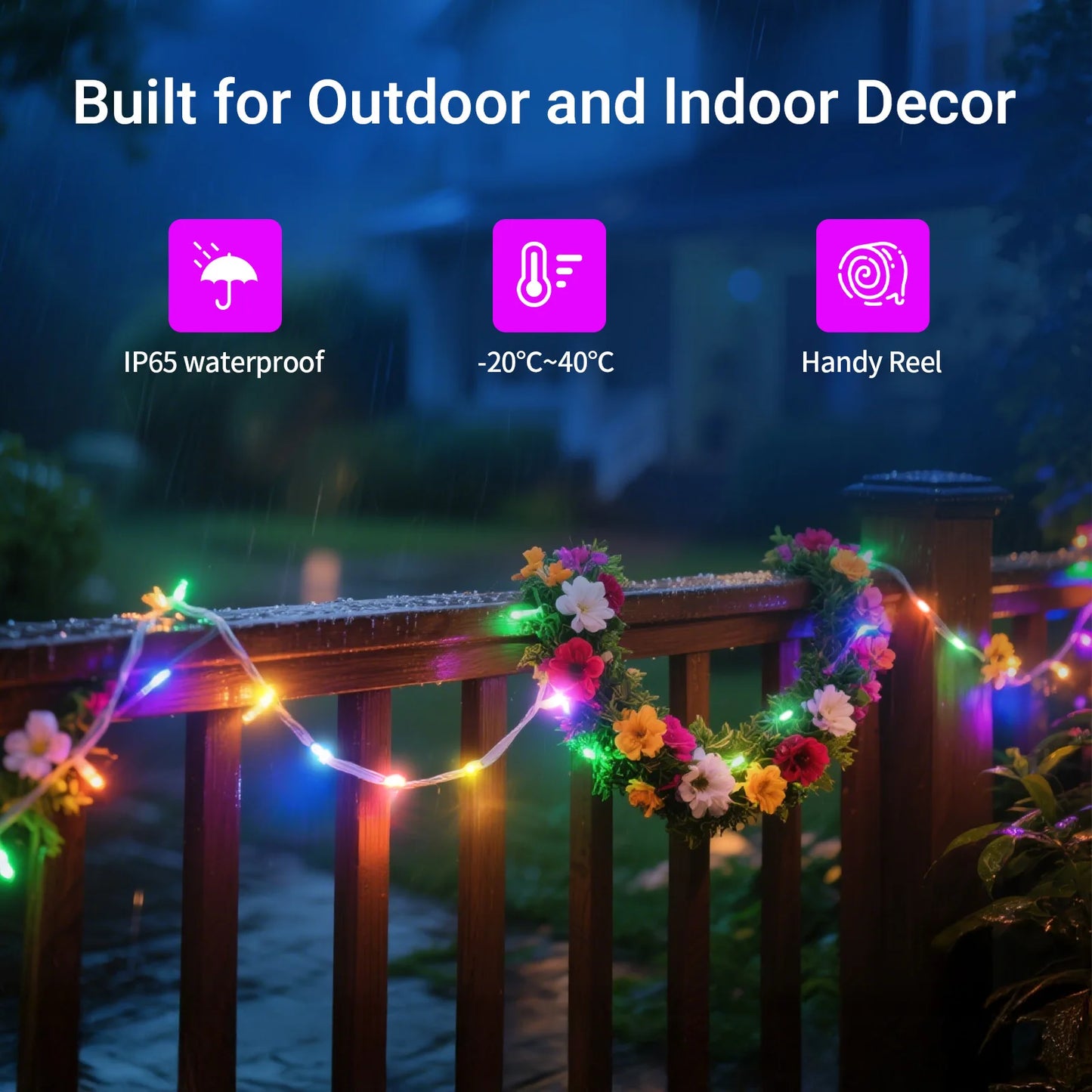 Lampki choinkowe LED RONXIS USB – 50/100 diod LED, 5 V DC, 6–10 m