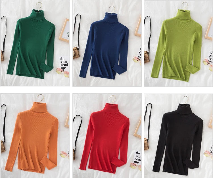 Luna Kaschmir Rollkragenpullover - Weich, S-XL, Volle Ärmel