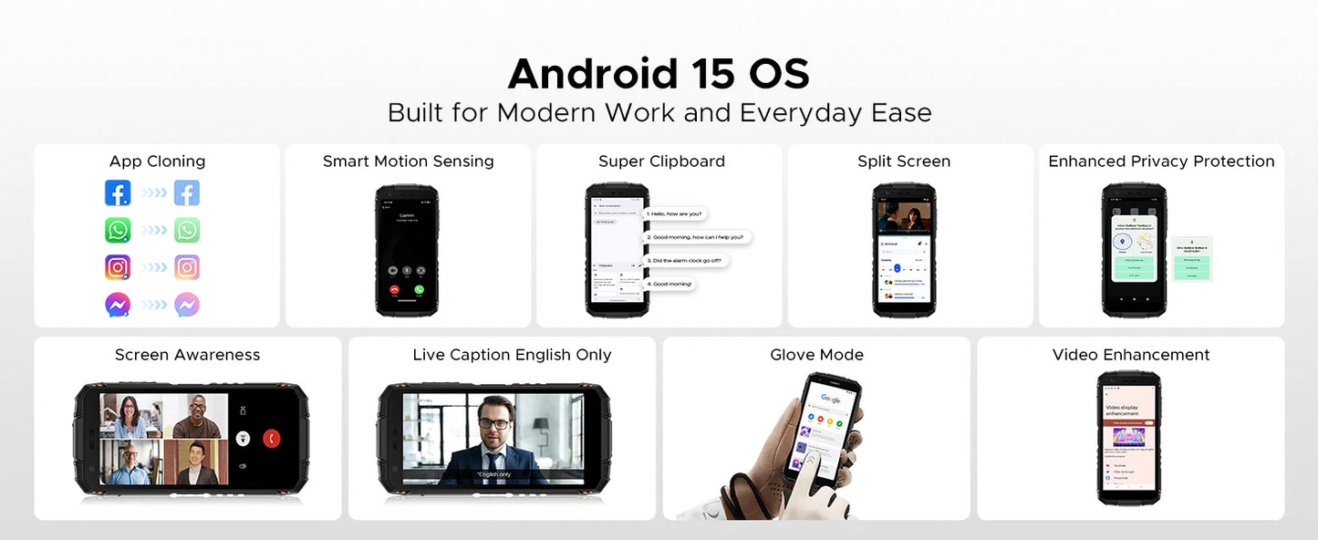 DOOGEE Fire 3 Ultra Robustes Telefon - 8350mAh Akku, 18W Lade, 5.5 Zoll Display