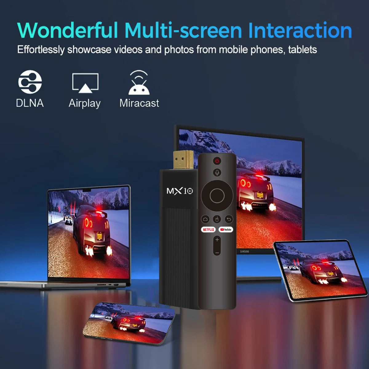 MX10-F3 WI-FI 6 Android 13 TV box 2.4/5g dual wifi support 8K decode display set top box