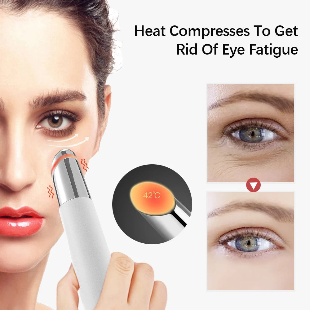 IPL Augen Massage Beauty Gerät 2025 - Aufhellen Dunkle Augenringe Anti-Falten - 3 Farbe LED Photon Therapie Beheizt Vibrator Elektrisch Augen Massagegerät