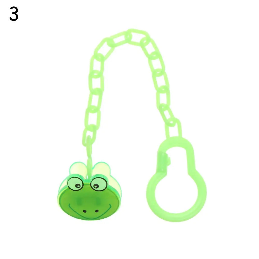 Cartoon Animal Baby Pacifier Clips Baby Pacifier Clip Chain Newborn Dummy Pacifier Chain Clip Holder Baby Pacifier Chain