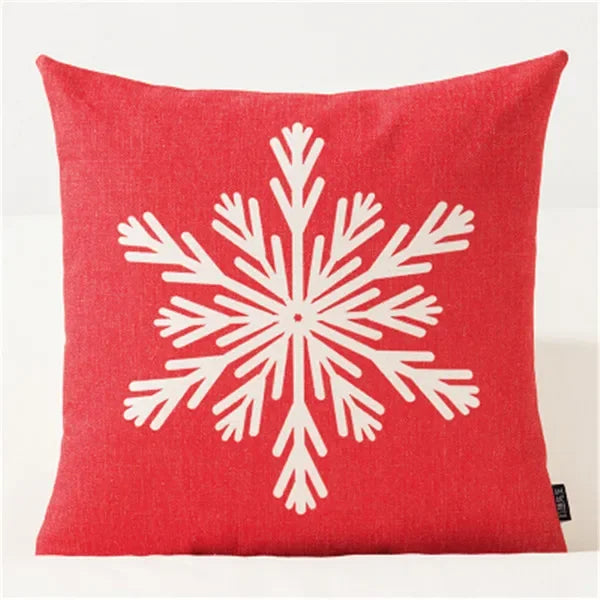 Christmas Decorations for Home Pillow Cover Decoratives Polyester Merry Christmas Snowman Snowflake Deer Pillow Cushion Cover