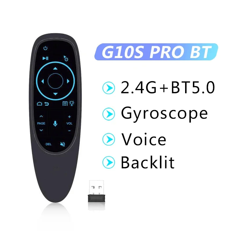 Kebidumei G10S PRO Air Mouse Voice - Giroscop IR 2.4G BT