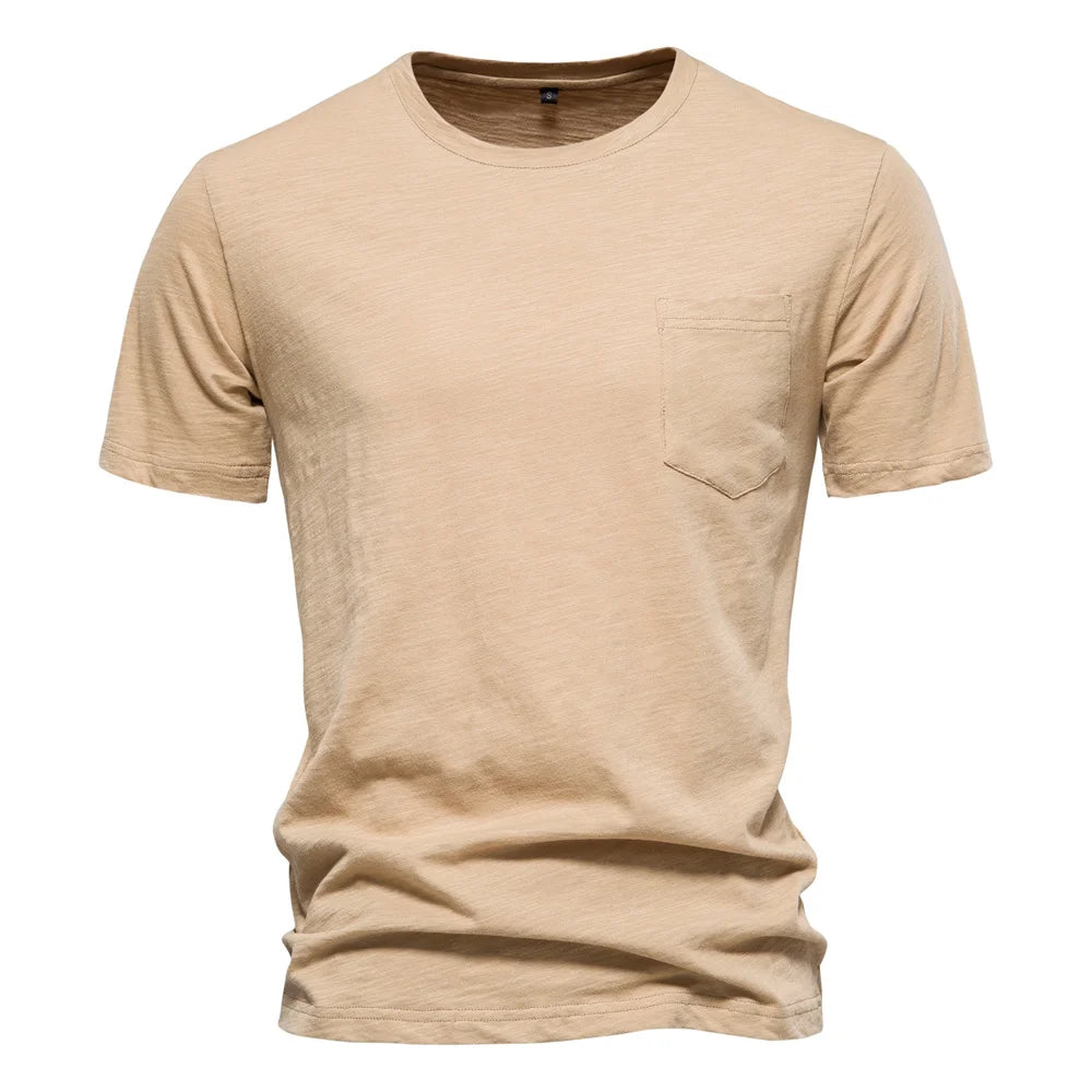 AIOPESON T-Shirt Casual Leicht - 100% Baumwolle Kurzarm
