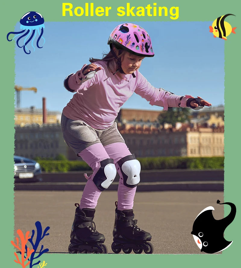 Bicycle/Skateboard Helmet for Kids Adjustable Helmet, Toddler Kids Ages 2-9 Boys Girls, Multi-Sport Safety Cycling Skating.