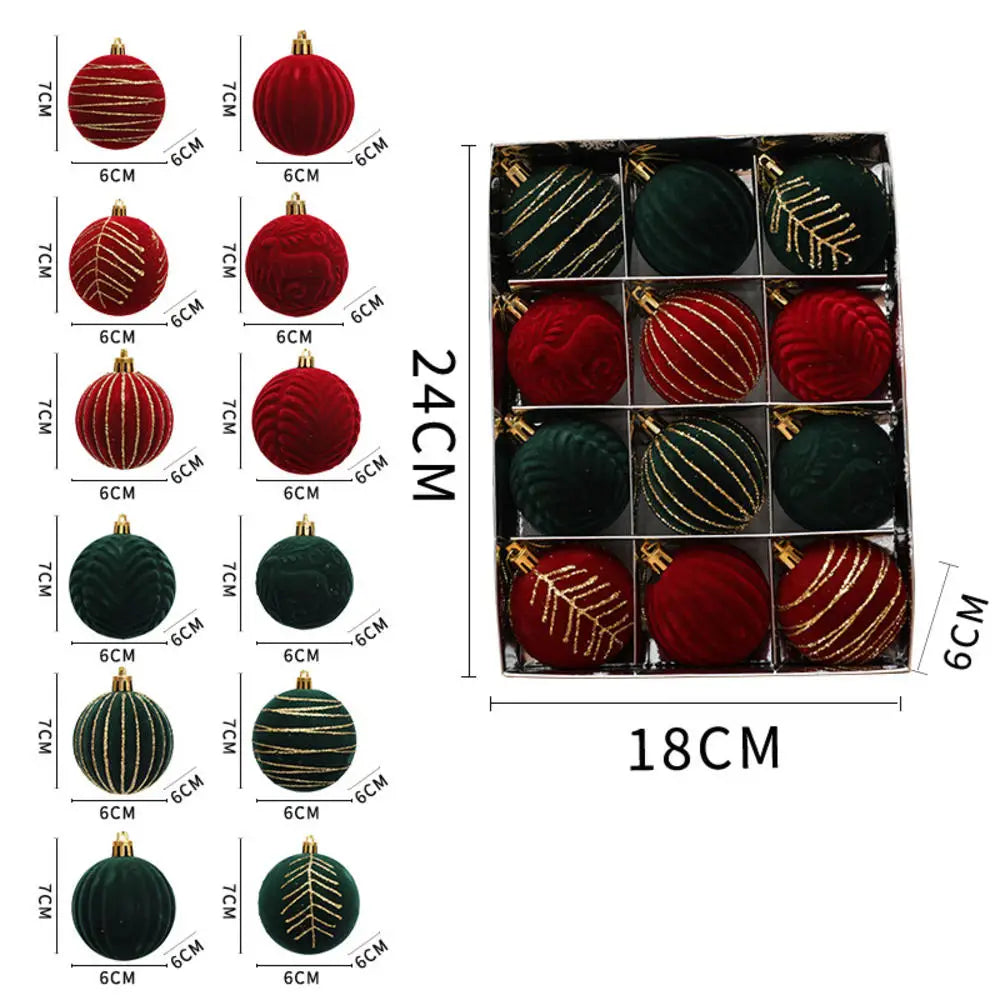 Choice Weihnachtskugeln - 12er Set Ø6 cm Glas Christbaumschmuck