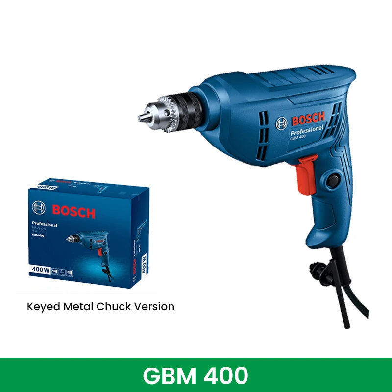Bosch GBM 400 Bohrmaschine 400W - Elektrische Schlagbohrmaschine für Holz & Metall