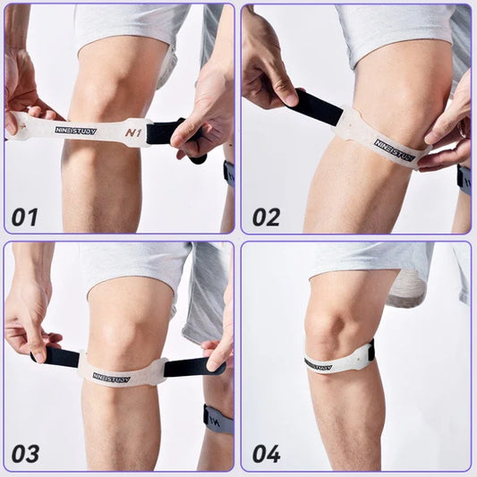 FUYAOZHISHANG Patellaband Knieprotektor - PVC Verstellbar M