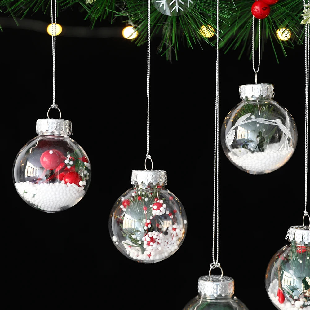 Partigos Hängende Schneekugel Kristall - Kapazität 5 Stk; Größe Ø4 cm
