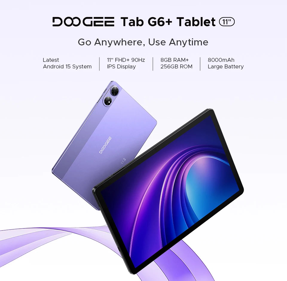 Doogee Tab G6 Plus Gemini AI - 8000 mAh Akku, 32 GB RAM, 11 Zoll