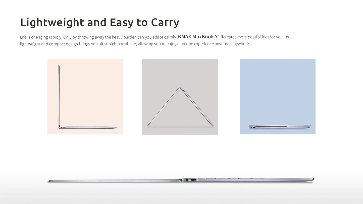 BMAX Y14 Touchscreen - 16GB RAM, Intel N100, 14 Zoll