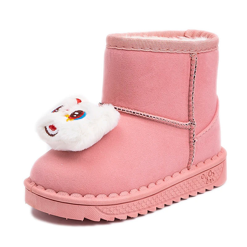 Kinder Winter Stiefel für Jungen Outdoor Neue Mädchen Schnee Stiefel Niedlichen Cartoon Mode Kausalen Kinder Outdoor Plüsch Stiefel Warme Vielseitig