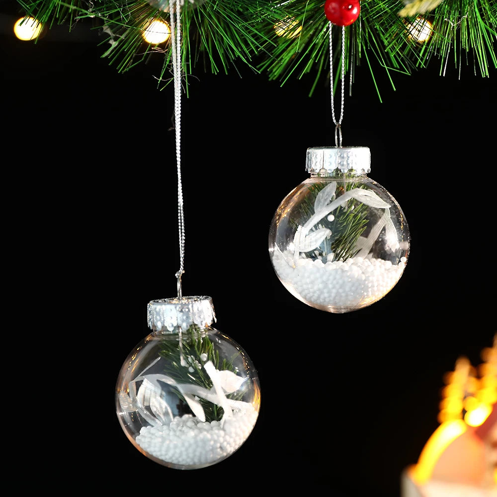 Partigos Hängende Schneekugel Kristall - Kapazität 5 Stk; Größe Ø4 cm