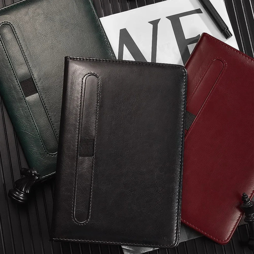 New for Hongdian A5 Notebook Business Office Notepad Student Diary Exquisite Notebook Portable Leather Thickened Customization