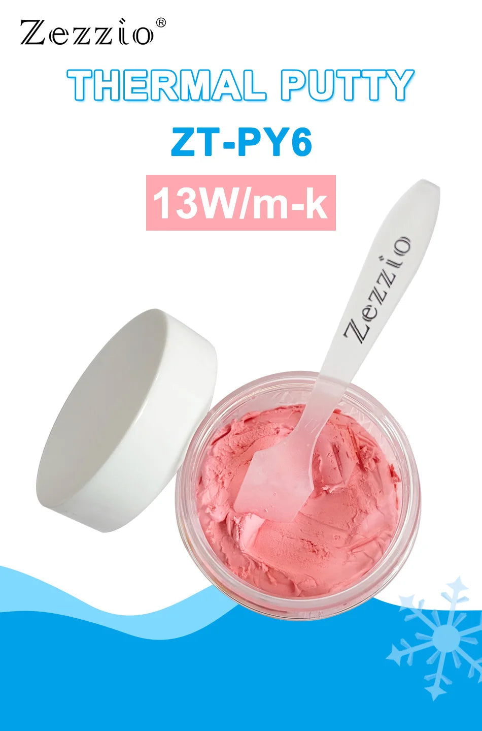 Wärmeleitpaste 2025 - Zezzio ZT-PY6 13W/m-K Thermal Putty - GPU CPU VGA Prozessor Kühlung High-Performance