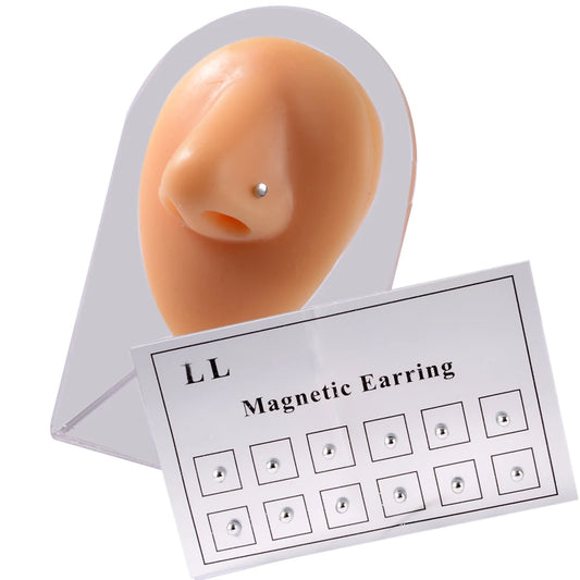 Luna 12er Set Magnetische Fake Piercings - Ohne Stechen