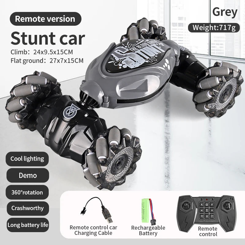 RC Car 4x4 Remote Control Cart Stunt Gesture Sensing 1/12 RC Drift Car With LED Light Deformation Novel Toys For Children Toys