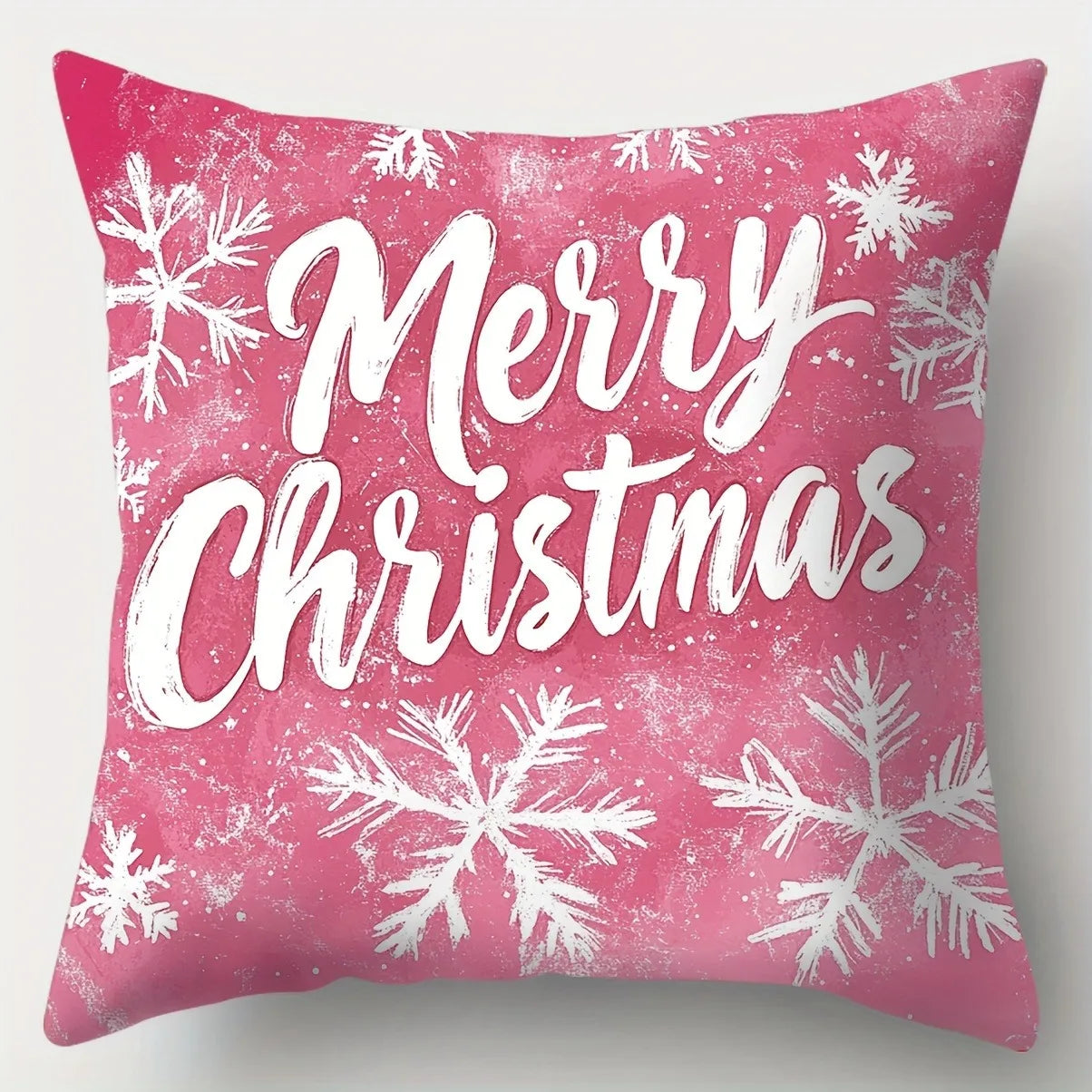 Merry Christmas decoration pillow cover red pink Snowman fawn pattern living room sofa cushion cover room home decoration
