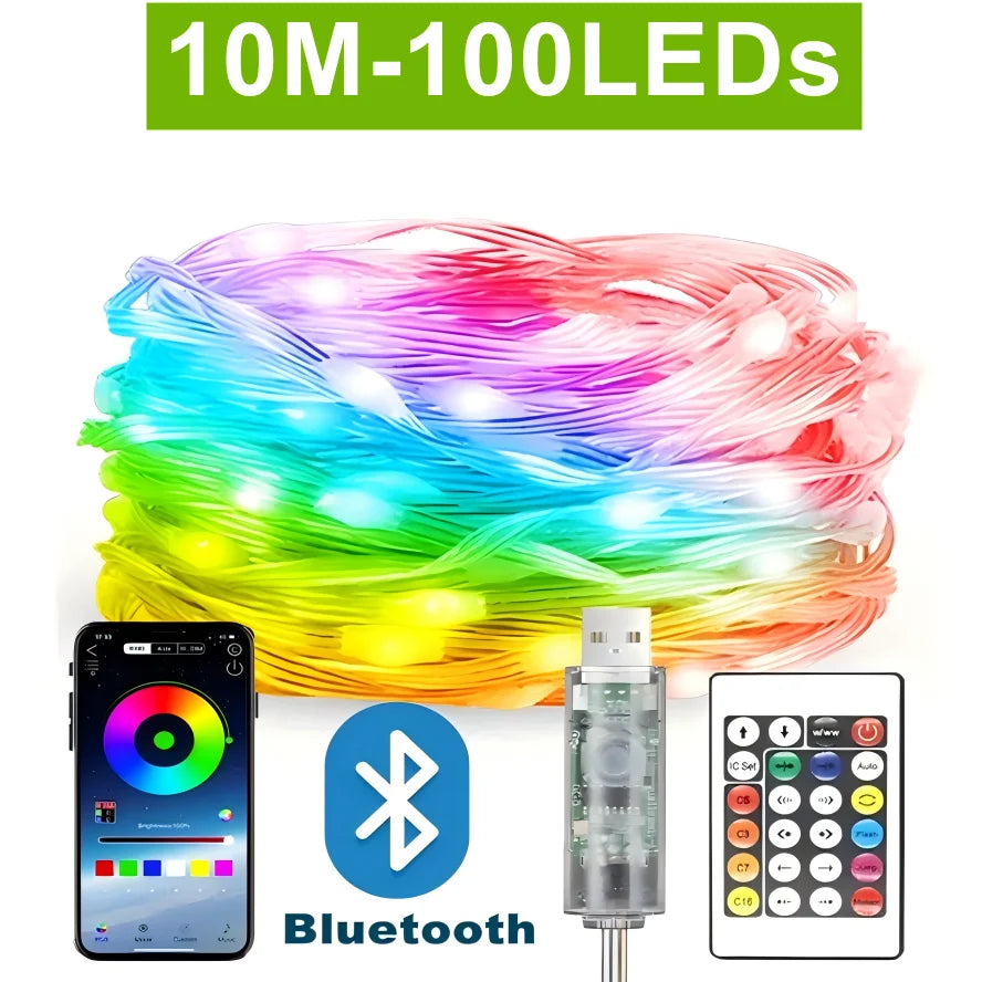 HZZKZZ WS2812B LED Lichterkette - Länge 5–20 m USB 5 V IP65