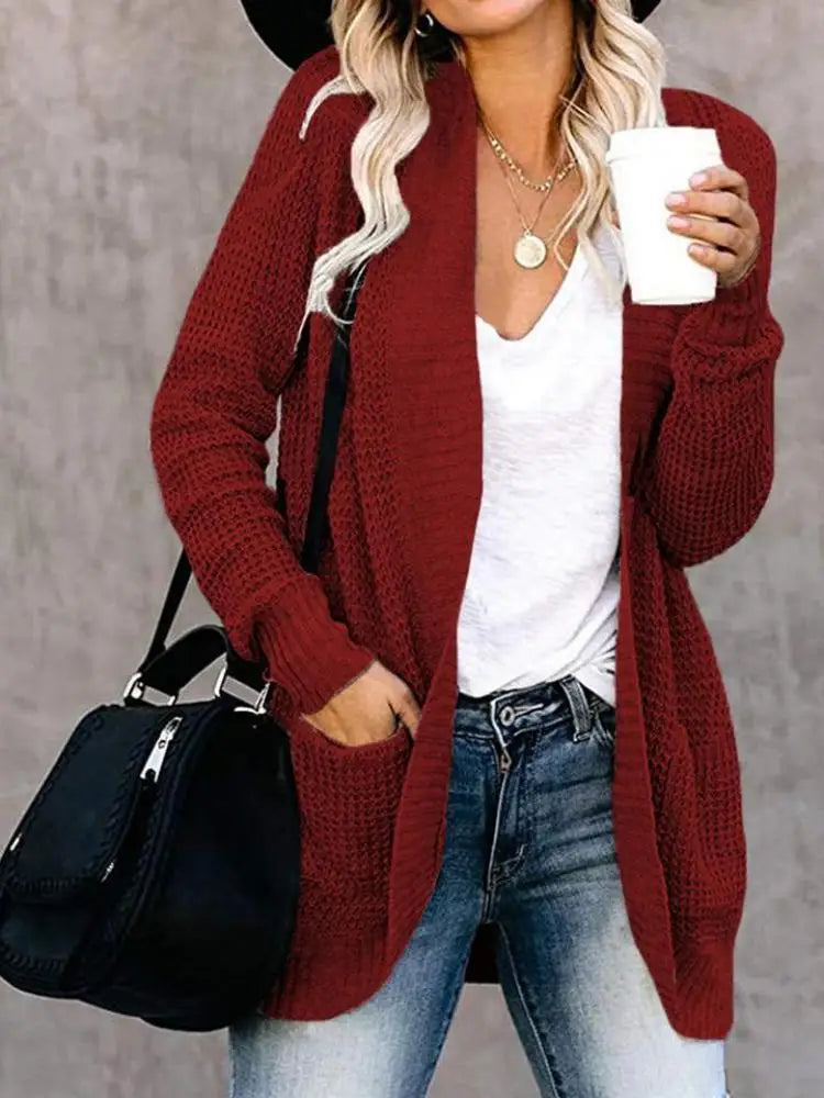 RibbonFish Cardigan Lockere Passform - Länge 66 cm Polyester