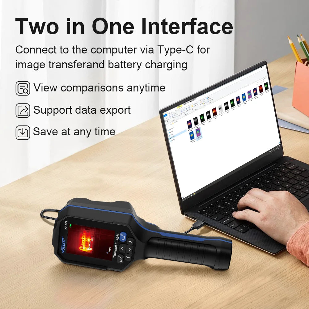 NOYAFA Infrarot Wärmebildkamera 120x90 Thermal Imaging Camera NF-524 Thermal Imager Pipeline Leak Automotive Inspect Tools