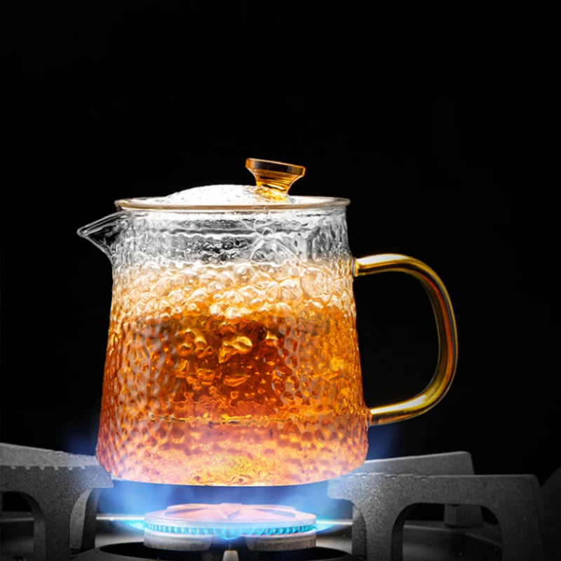 GIANXI High Quality Heat Resistant Glass Tea Pot Chinese Kung Fu Tea Set Puer Kettle Coffee Glass Pot Convenient Office TeaPot