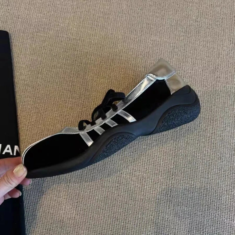 Women Sneakers Flats Casual Sport Shoes Summer 2025 Designer New Brand Ballet Dance Shoes Mary Jane Running Zapatillas