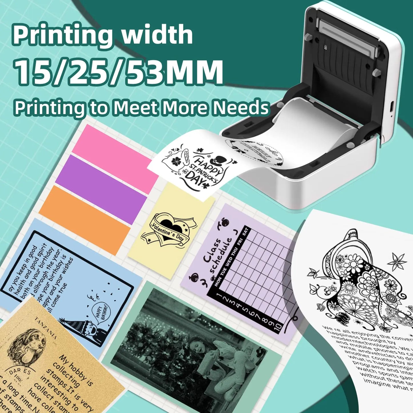 Premium Mini Bluetooth Drucker - 58mm Thermo Akku2000