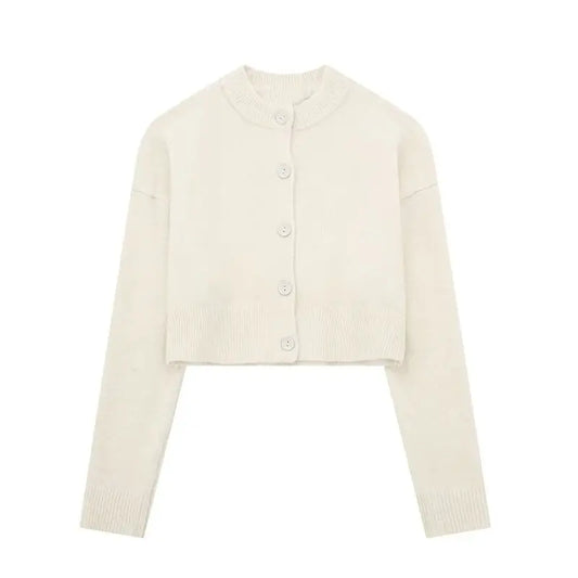 Andere Jaet Strickjacke O-Ausschnitt - Acryl, Vollarm, L