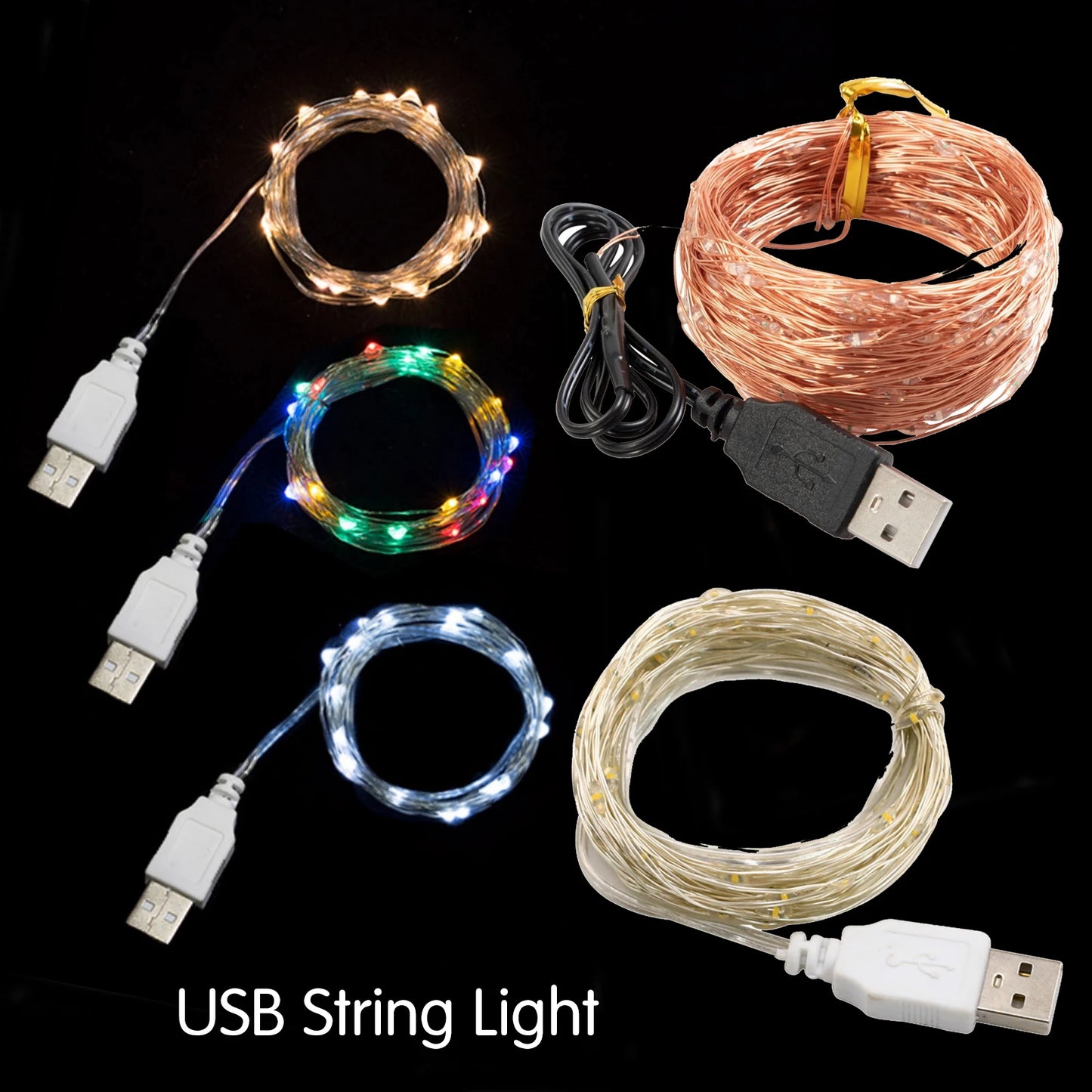 RGBCW String Light Wasserdichte Lichterkette - 249-2000 Lumen 4,5 V