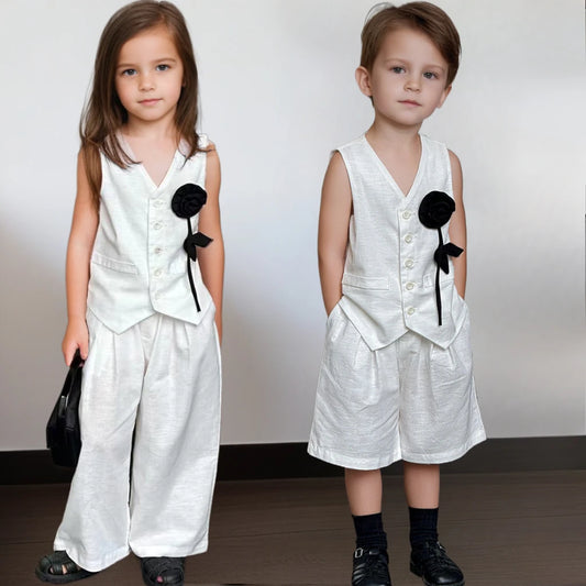 Kinder-Eleganz-Set 2025: Weiße Boutique-Kollektion - Premium Formal Wear