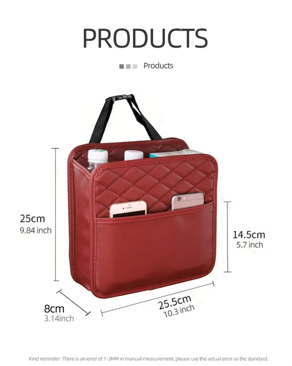 Multifunktional Auto Sitz Aufbewahrung Tasche 2025 - Leder Aufbewahrung Tasche Müll Tasche - Geeignet Meiste Auto Modelle