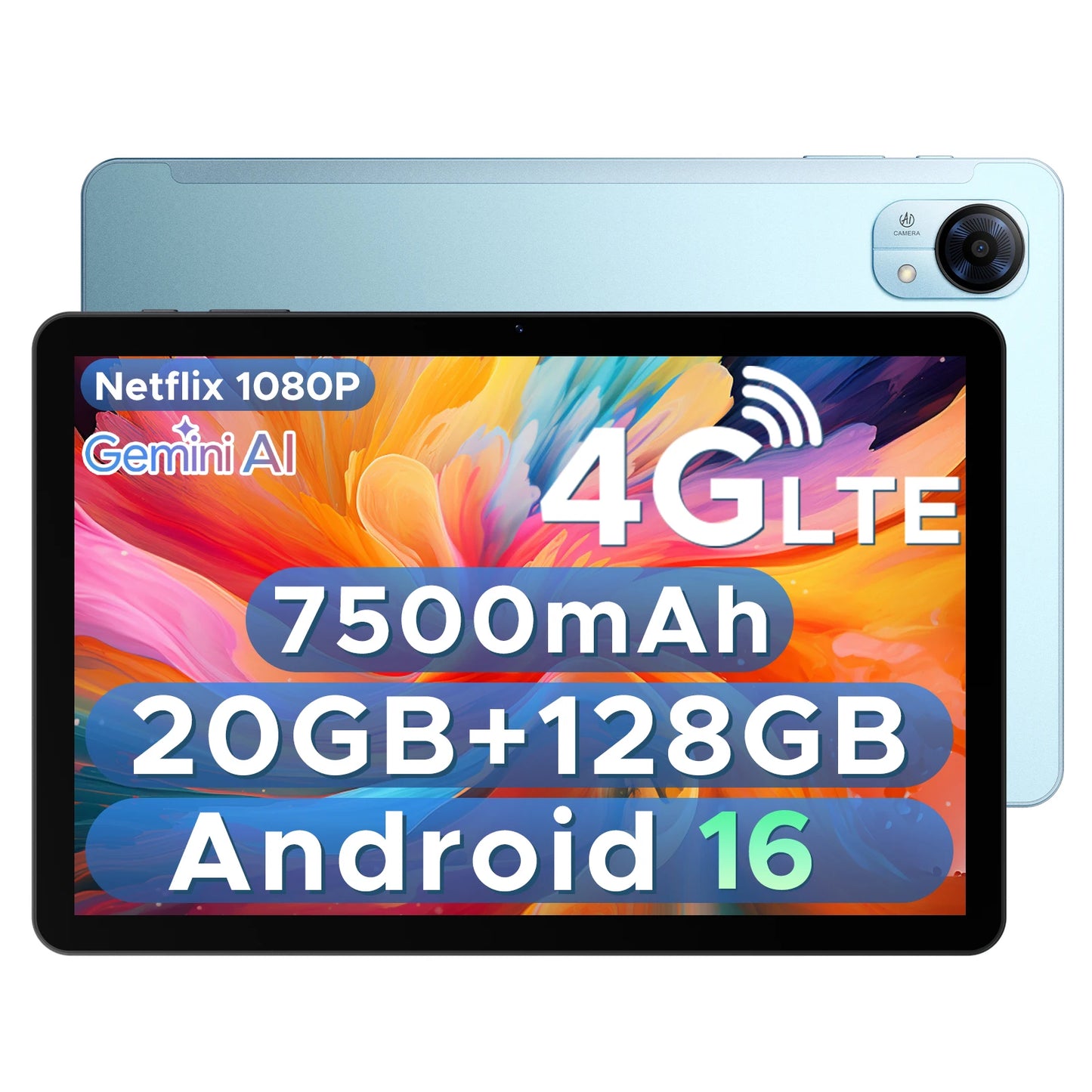 DOOGEE Tab G5 Gemini AI - 128GB ROM, 7500mAh Akku, 10,1 Zoll Display