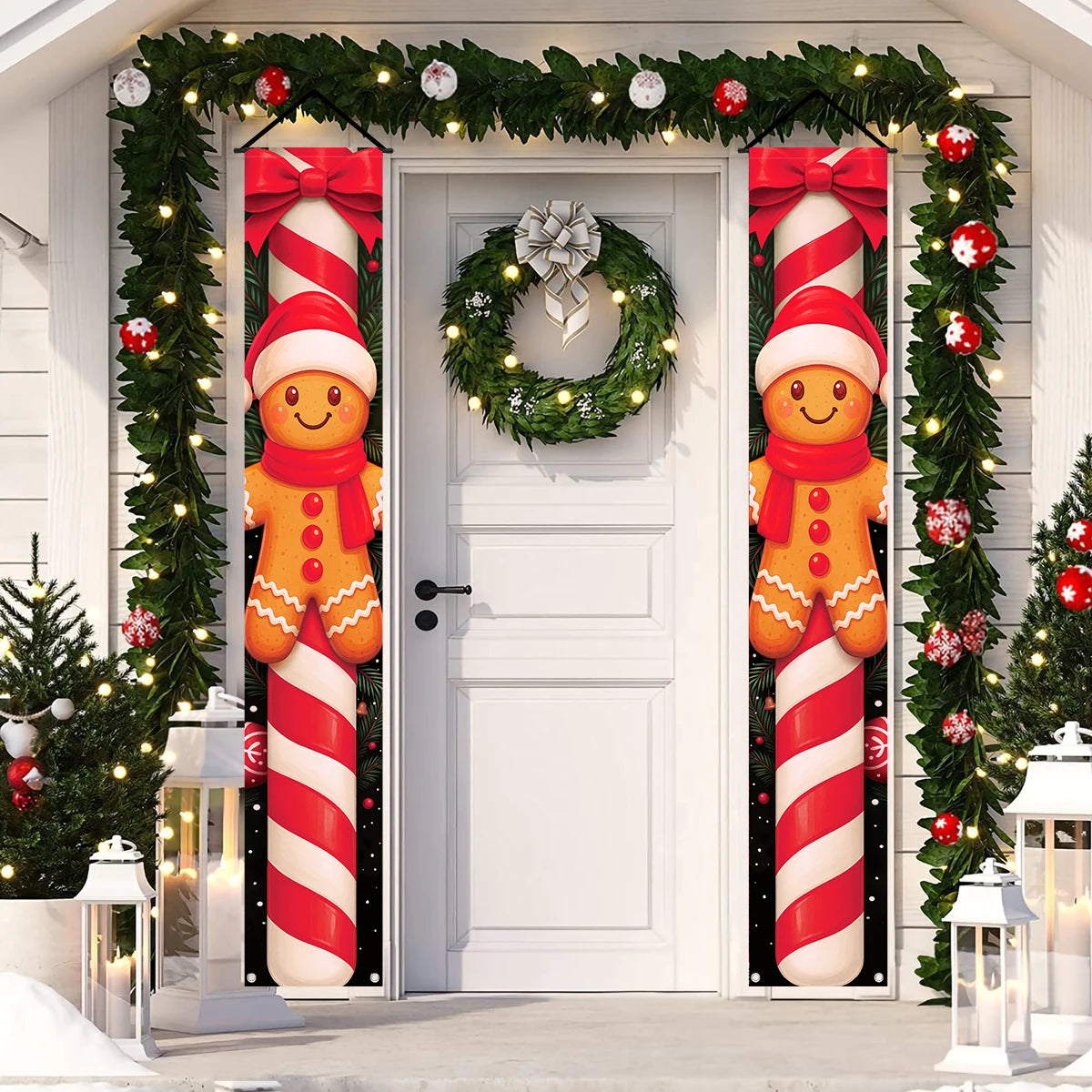 CN Zhejiang Türbanner Weihnachtsdeko - Größe Groß, Polyester