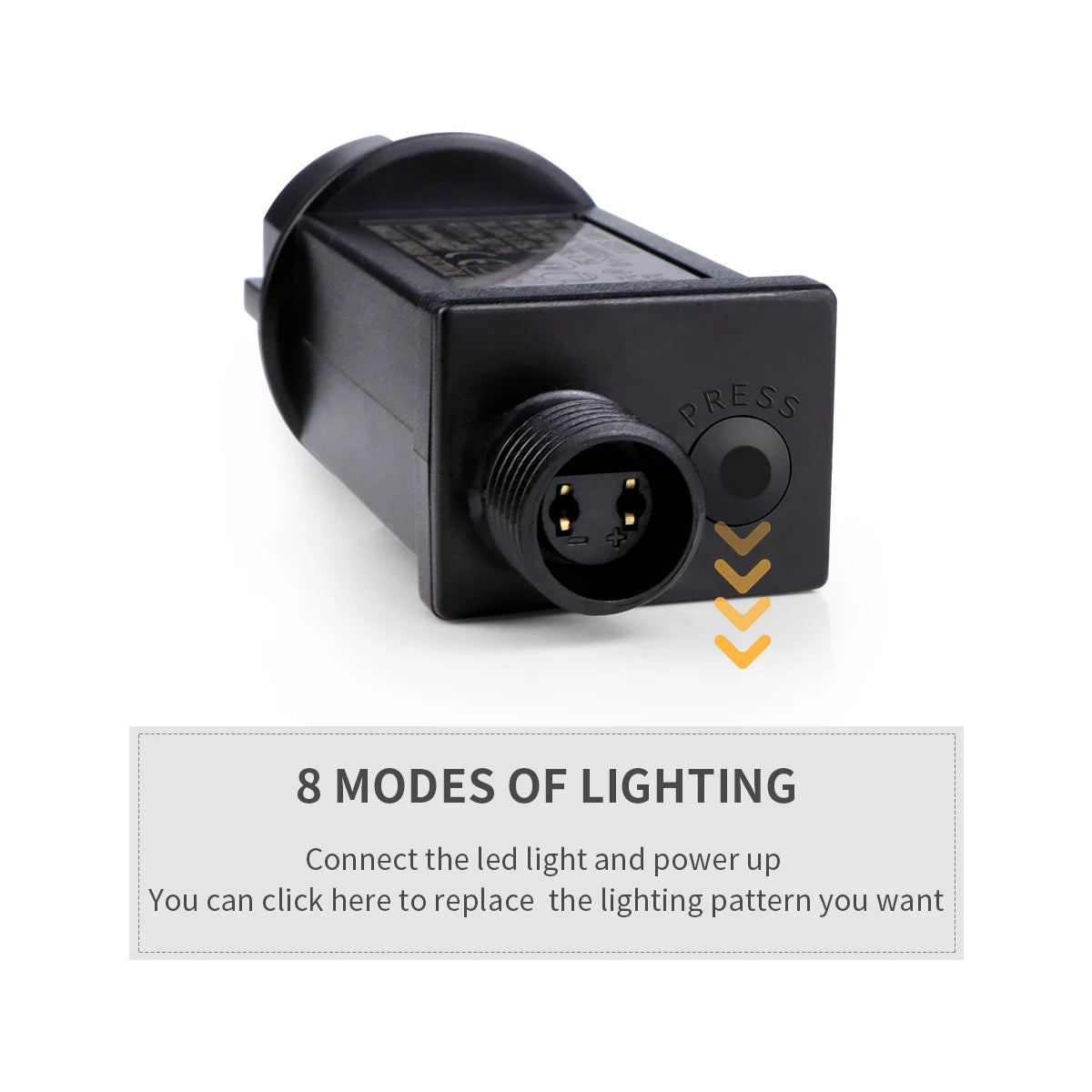 Gyarfas Led Festoon Lichterkette - 8 Modi, Längen 10m, 50m, 100m