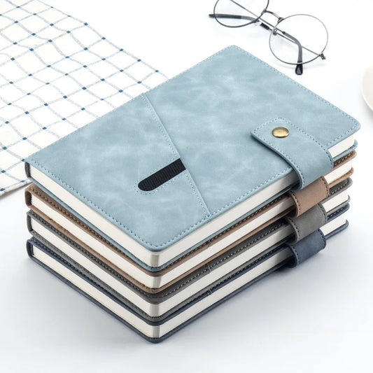 PU Leder A5 Notizbuch 2025 - Business Journal Planner Agenda Organizer Schule Büro