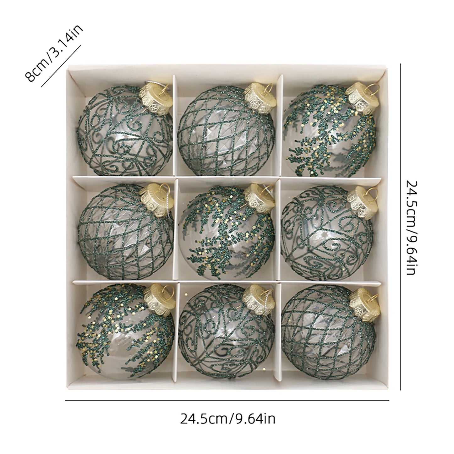 Choice SY24BA32 Bruchsichere Kunststoffkugeln - Ø8 cm, 9 Stück