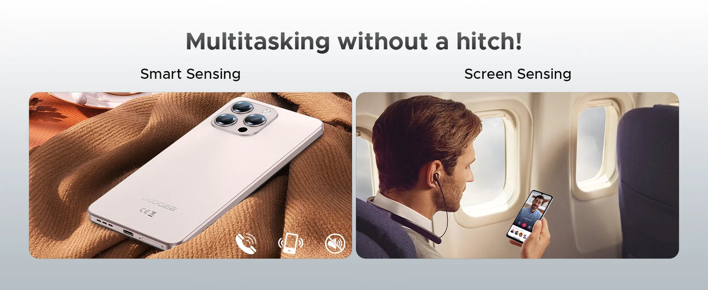 DOOGEE Note58 Pro Großes Display 6,75 Zoll - 6250mAh, 256GB Speicher