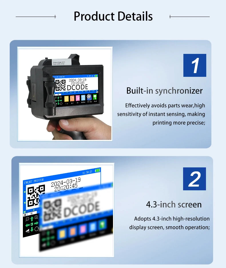 DCODE 1750PLUS-1 Mobil TIJ - 2000mAh 1.4GHz, 25,4mm