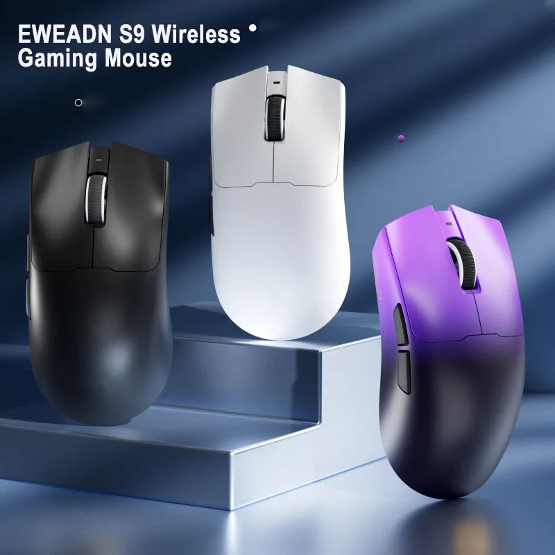 EWEADN S9 Pro Ultraleicht Gaming-Maus - 26K DPI, Tri