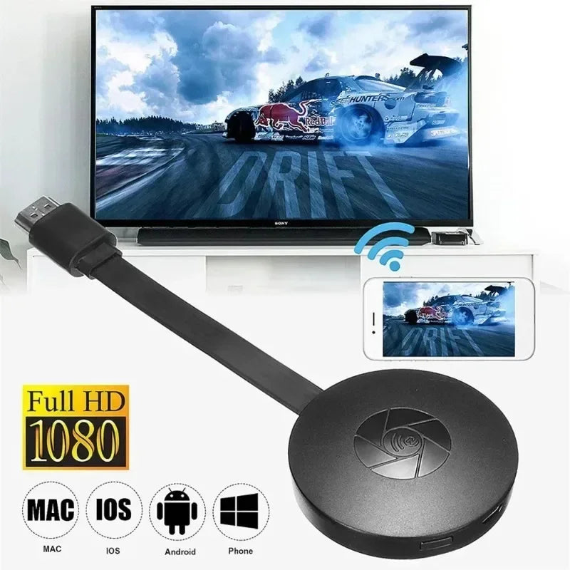 VIKEFON 1080P Miracast Dongle - HDMI USB C WLAN Portable