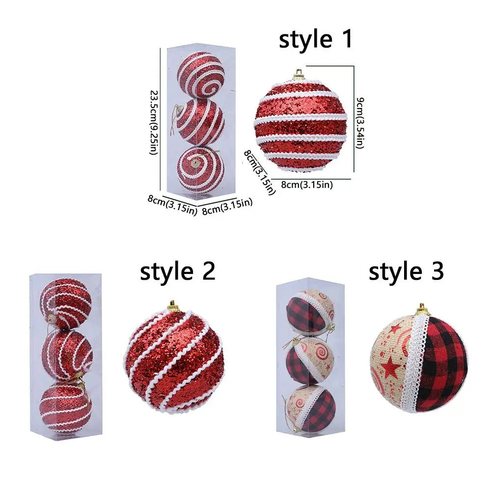 KugelGlanz Schaumstoffkugeln Glitzer - 2er Set, Durchmesser 8 cm