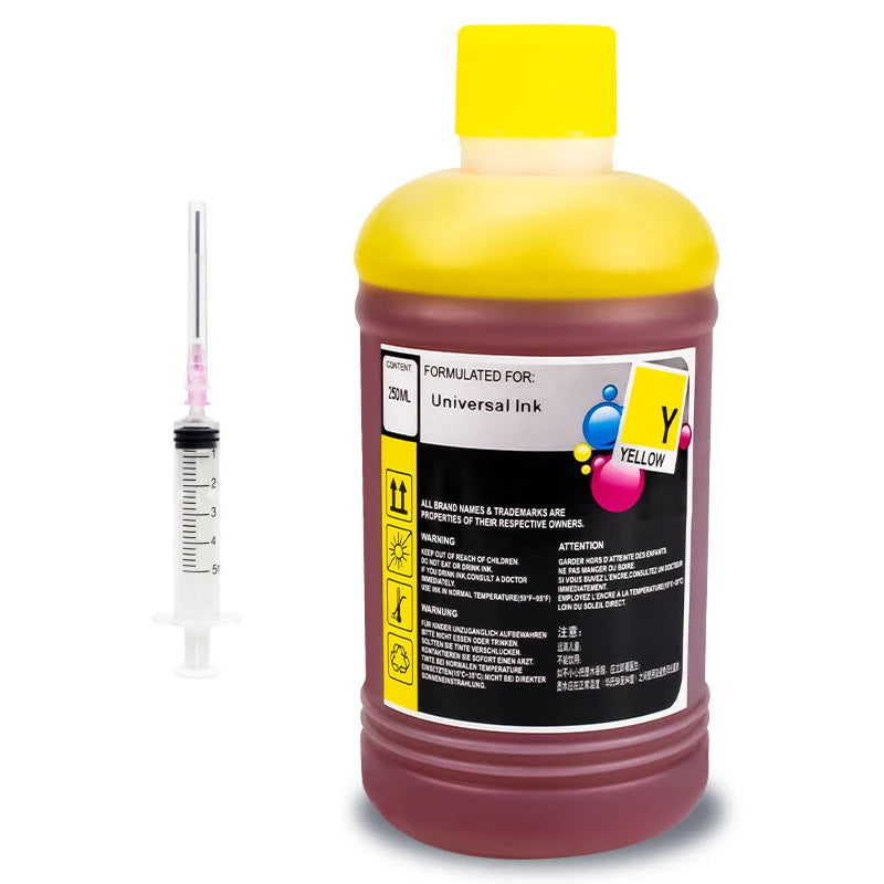 FANHANG 250ml Nachfülltinte Kompatibel - Spritze HP Canon